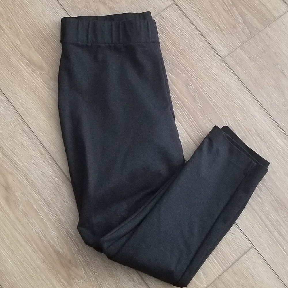 Dark gray thick leggings pants